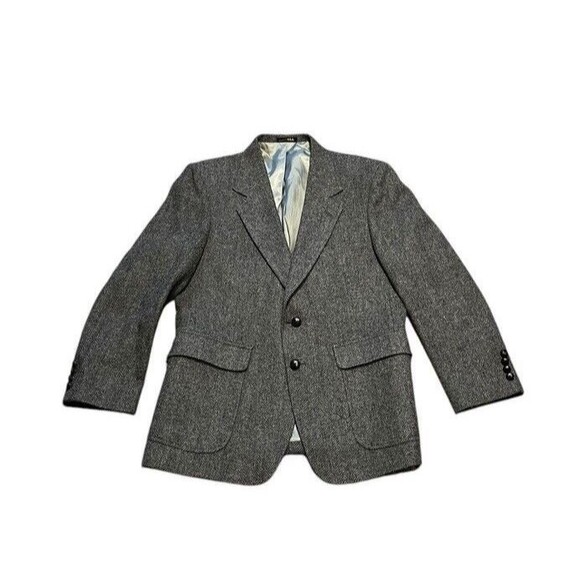 Arnie Blazer Vintage Men's Size 40R Brown Tweed Wool Classic Career USA Made - Picture 1 of 11